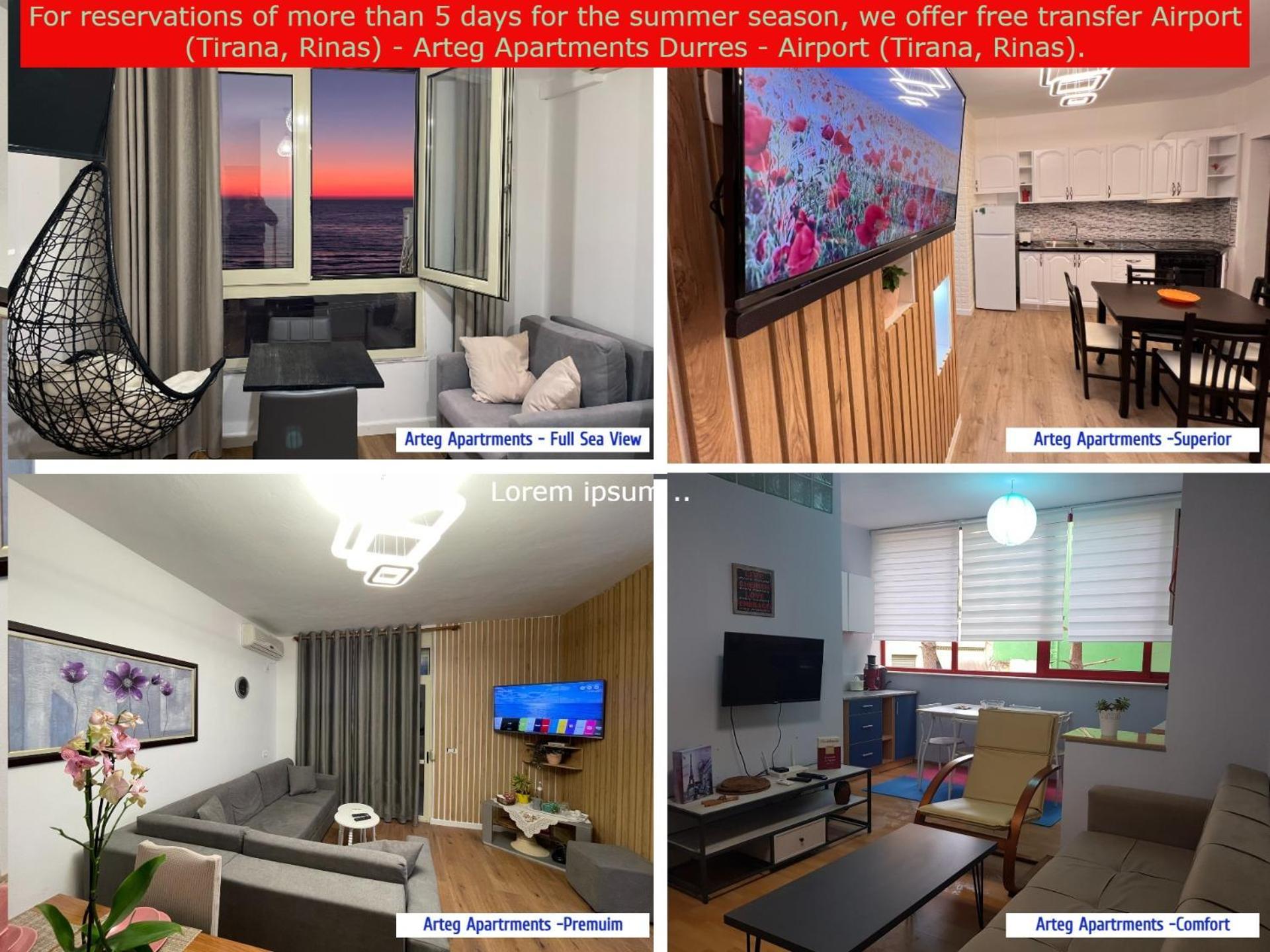 Arteg Apartments Durrës Eksteriør bilde